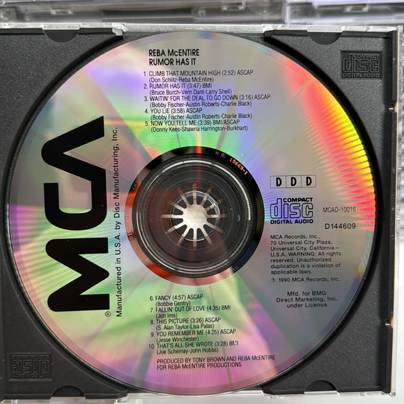 Reba McEntire - Rumor Has It on CD - Picture 4 of 4